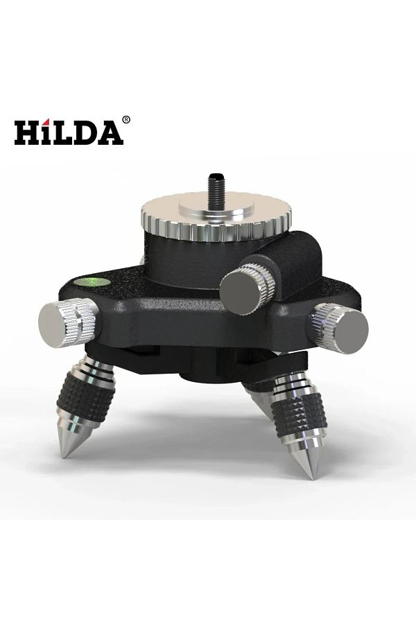 Hilda-قاعدة حامل ثلاثي القوائم 1/4 بوصة واجهة حامل ثلاثي القوائم قابل للتعديل الدقيق لمستوى الليزر 1