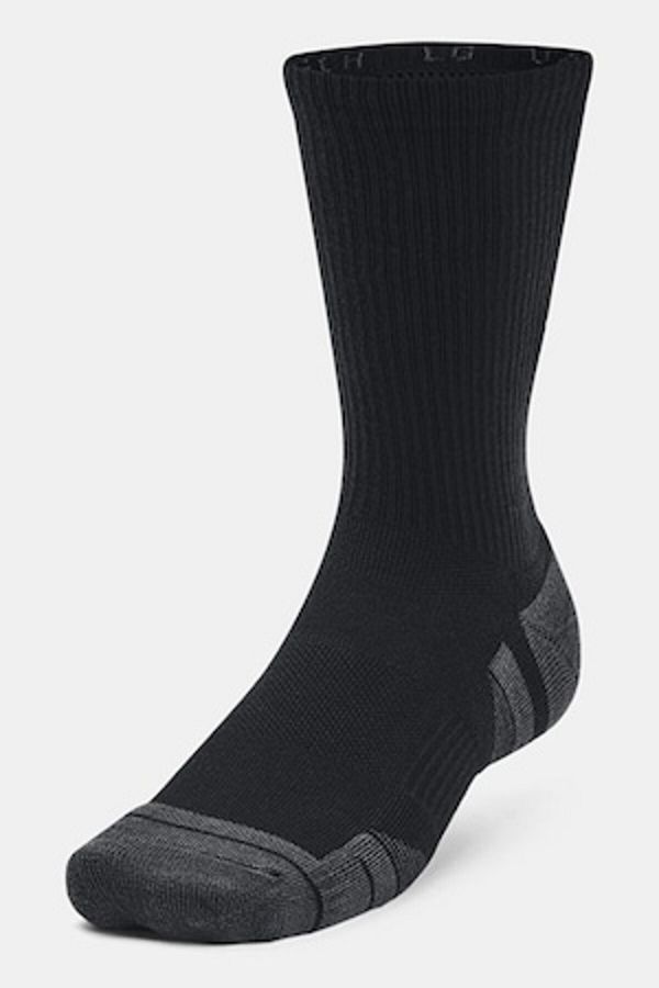Under Armour-Training Socks Performance Tech™ - Set of 3 Pairs, Black, Charcoal Gray, Size M 1