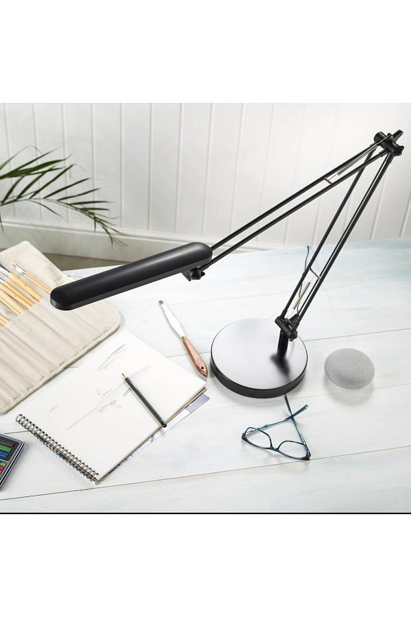 OEM-Unilux LED Mambo Desk Lamp, Double Arm, Triple Joint, Adjustable, Matte Black Color 1