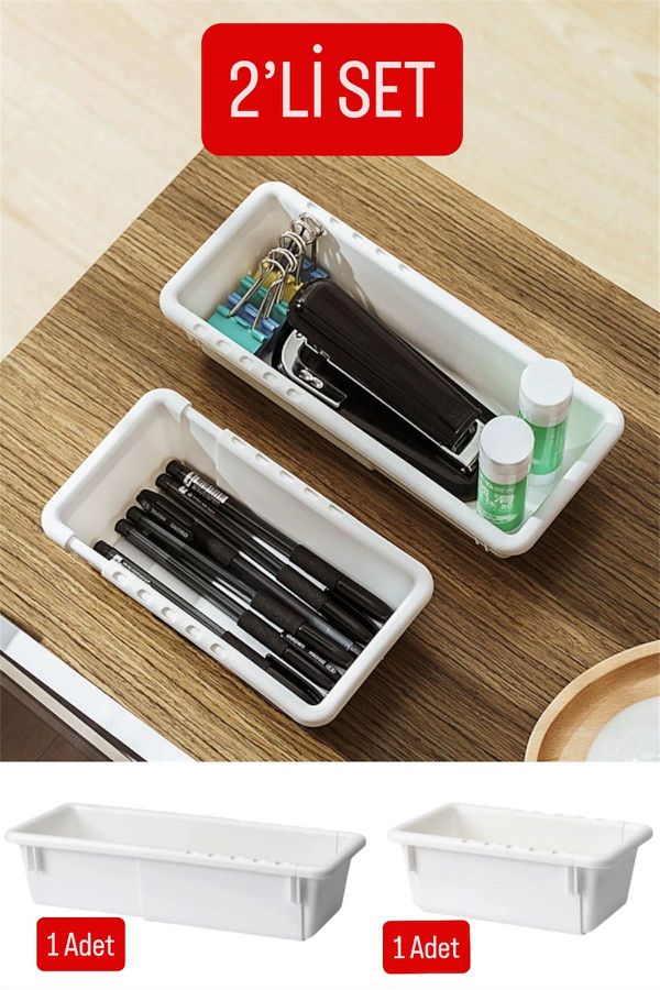Bayev-Flexi S-M Set of 2 Expandable Drawer Organizer Stationery Organizer - Closet Organizer Set 1