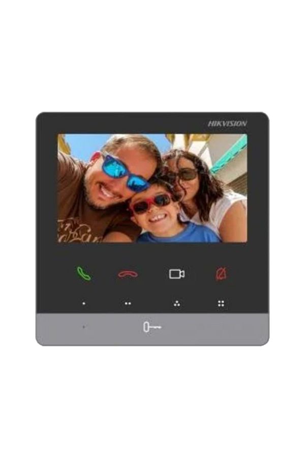 Hikvision-Monitor videointerfon TCP/IP, TFT LCD 4.3 inch 9 butoane, PoE - DS-KH6100-E1 1