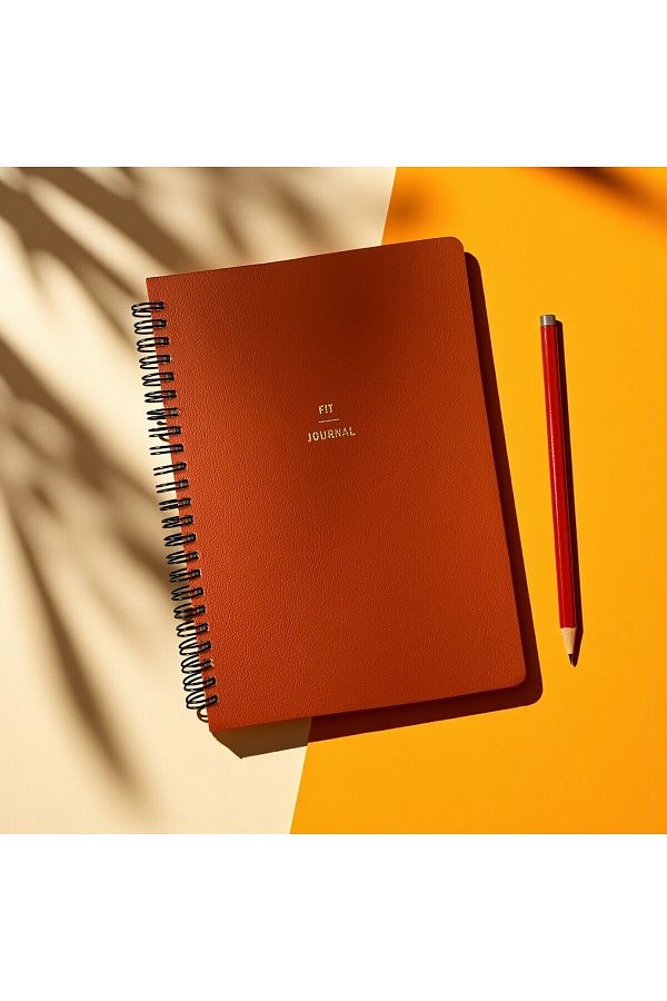 Fark Tanıtım-Fit Journal Sports and Exercise Planner Notebook – Daily with 4-Month Goal Tracking |   A5 Spiral 1