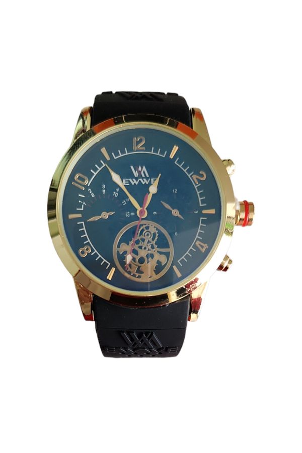 OEM-Men's Watch with Silicone Strap, Analog Display, Quartz Mechanism 1