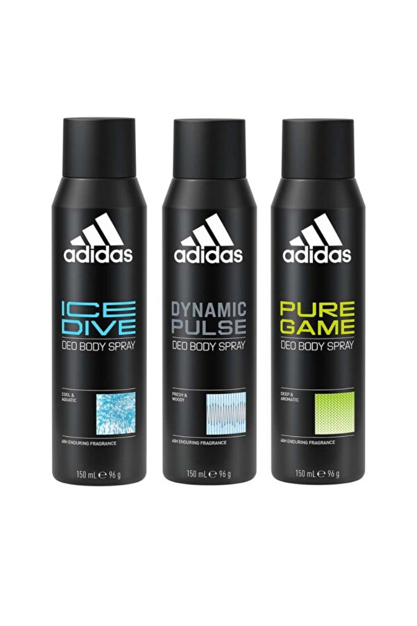 adidas Dynamic Pulse Deo Body Spray for Men – x 150ml Value Pack
