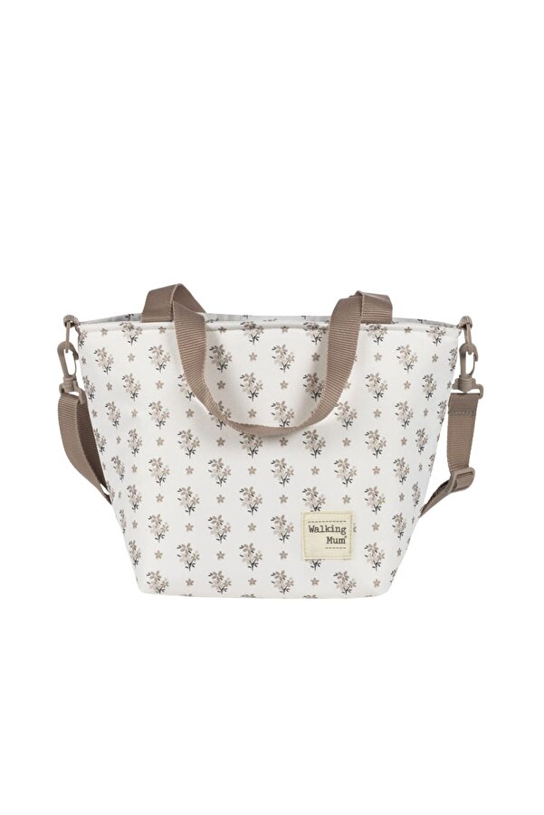 Walking Mum Bolsa Comiditas Çiçek Desenli Termos Çanta