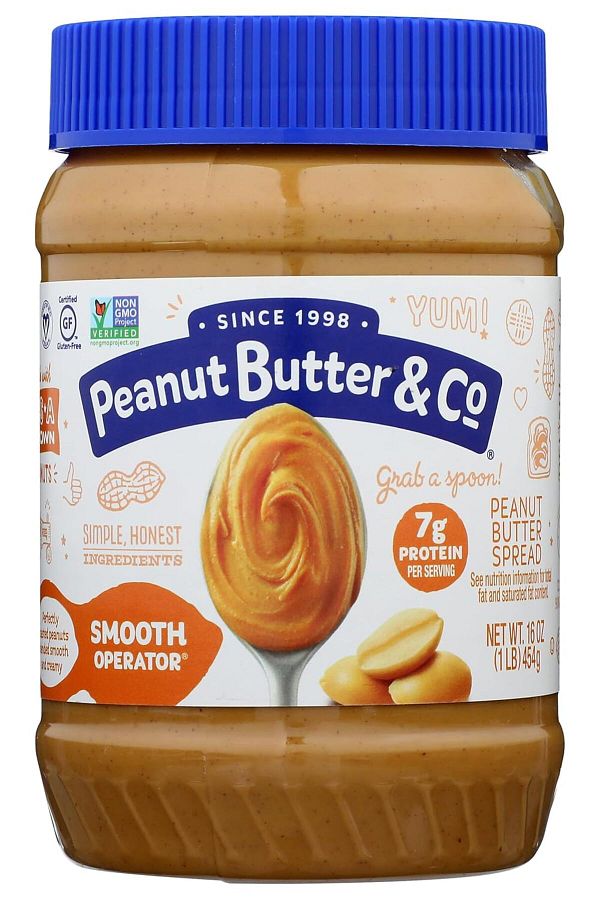 Peanut-All Natural Butter & Co. Smooth Operator Net Wt. 16 Oz (1LB) 454g 1