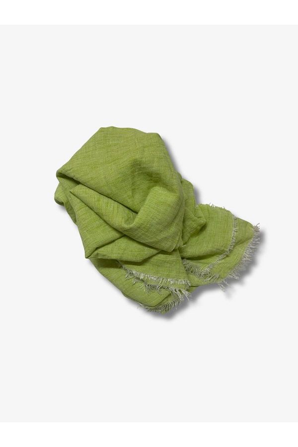 Yiğit Kumaş-Sofia Linen Fabric with Polyester, Piece 70X150 cm Green Color 1
