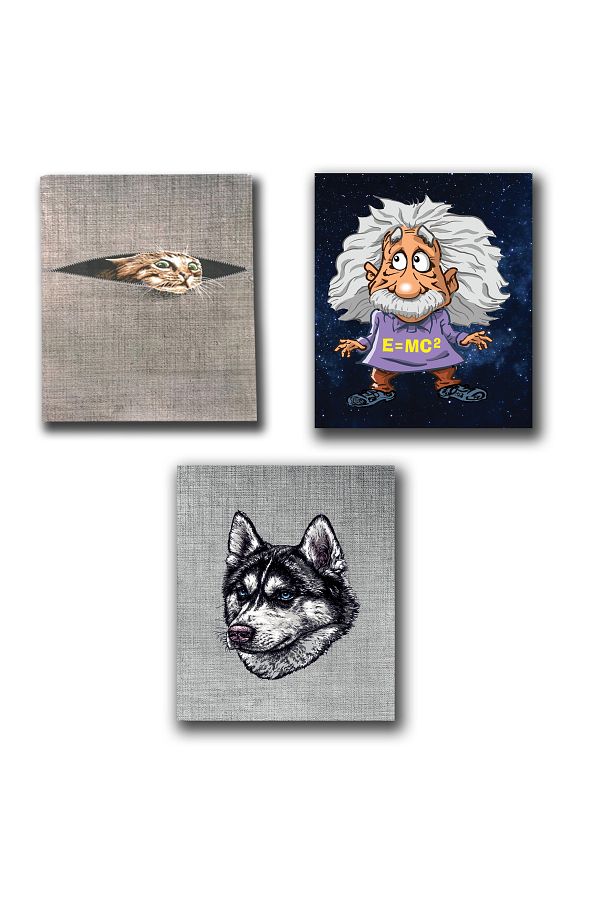 FLY COLOR-A5 P.P Cover 40 Sheets Lined Stitched Notebook Set 1