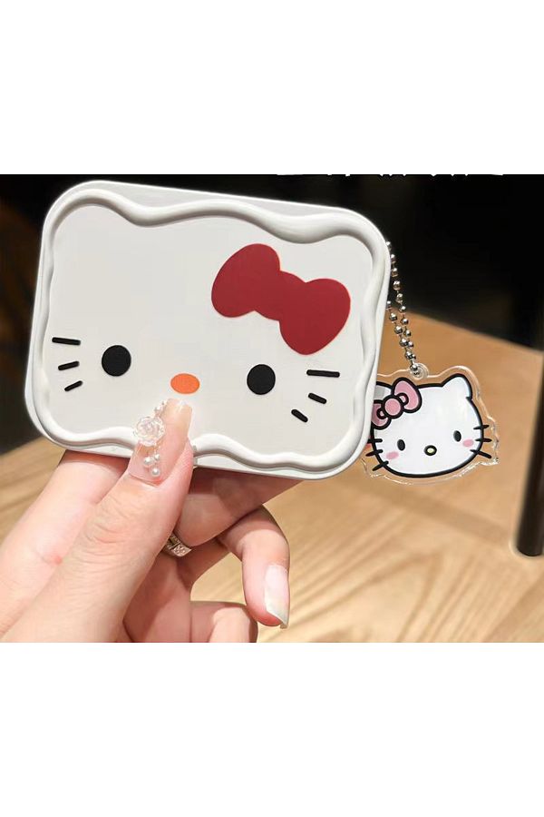 Choice-Mirror comb pendant kawaii Portable Folding Small Mirror Set Cosmetic Mirror Class Pocket Mirror and 1