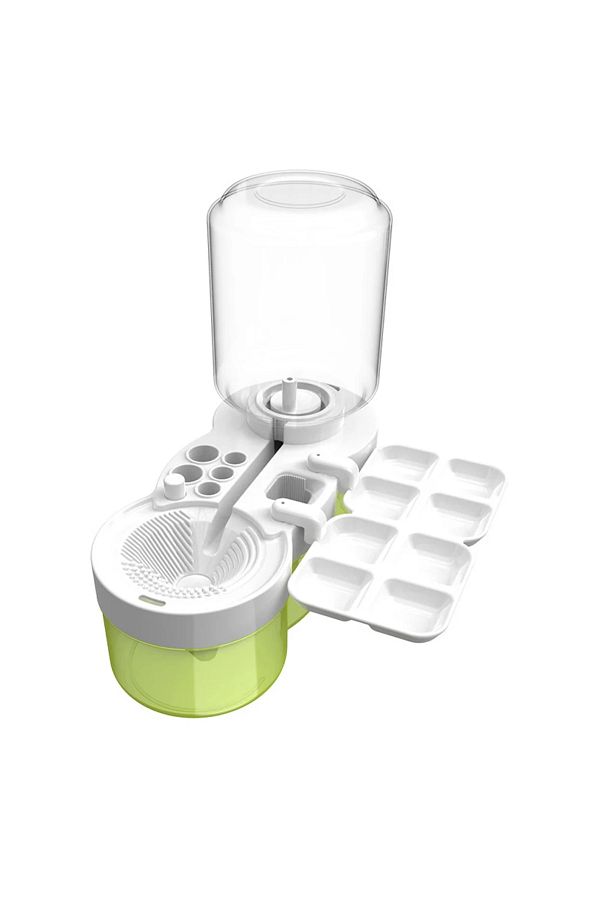 Choice-Green Paint Brush Washer with Drain Button Paint Brush Clean Device Automatic Water Circulation for 1