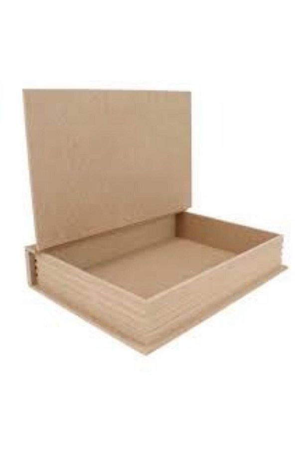 ÇEÇEN HOME-(1 Pcs) 33X24X10 cm Large Size Wooden Paintable Box, Multi-Purpose Rectangular Box, Jewelry Box 1