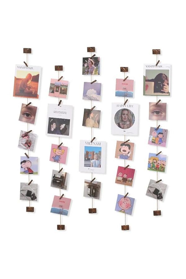 Generic-BPA® Hanging Photo Display Decorative, Wall Hanging String with 30 Clips, Hang Photo Wall Decor, Wa 1