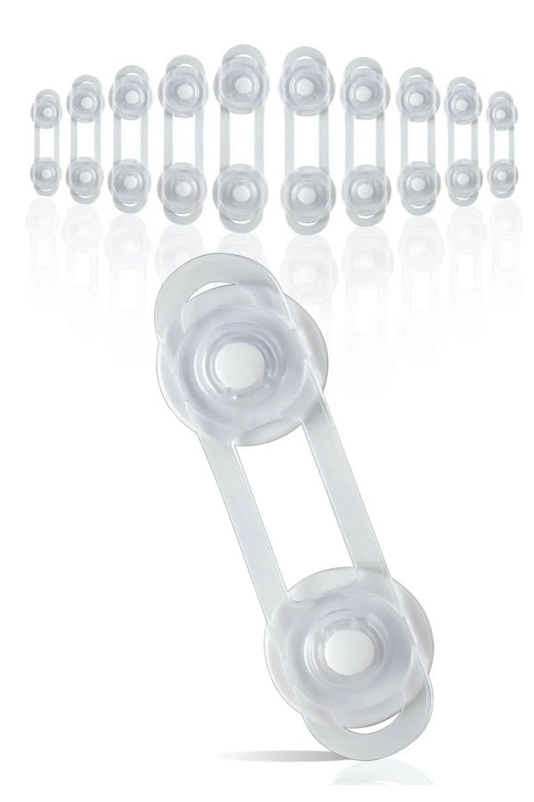 SÖZER ORMAN ÜRÜNLERİ-Drawer Child Lock Cabinet, Drawer Protector Mini Multi-Purpose Lock - (10 Pieces) 1