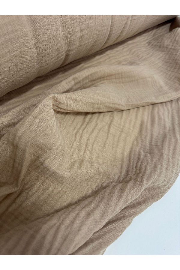 Niks Home-100% Organic Cotton Double Layer Muslin Fabric |   Multipurpose |   1 Meter |   Width: 150cm 1