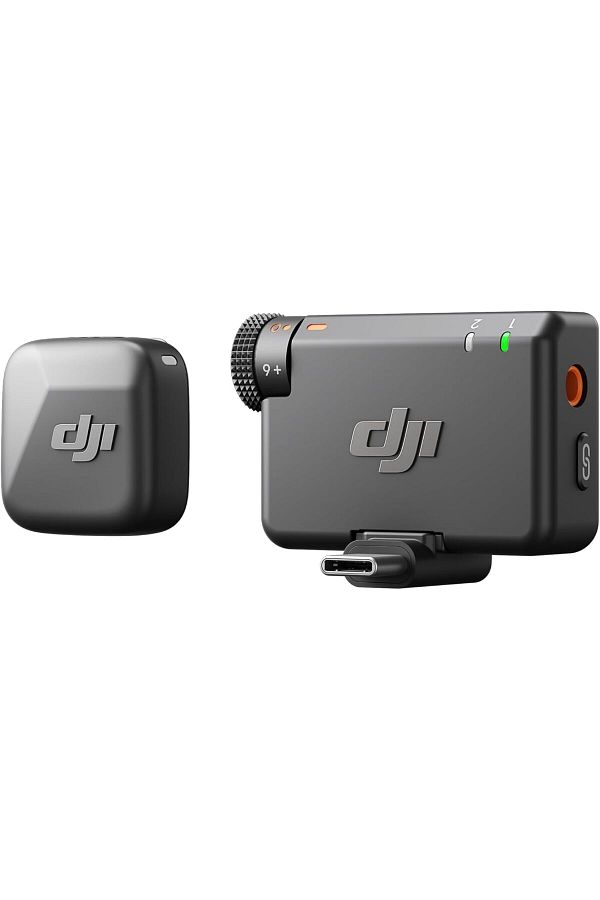 DJI-ميكروفون صغير (1TX+1RX)، خفيف الوزن، صوت غني، إلغاء الضوضاء، اكتشاف تلقائي، لاسلكي 1