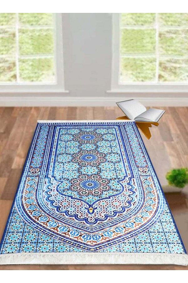 STATUS CONTRACT-Janwaz Multipurpose Prayer Mat With Anti Slip Backing 120x76 Cms 1