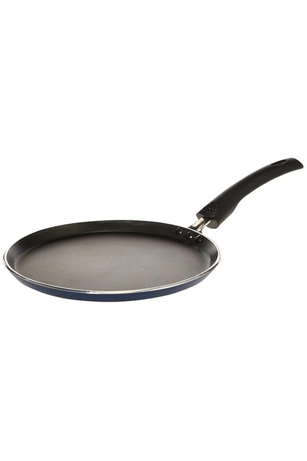 Generic-Raj Flat Dosa Tawa Fry Pan with Handle, 24 CM , Black, KT0004, Suitable for Dosa , Crepe , Pancake 1