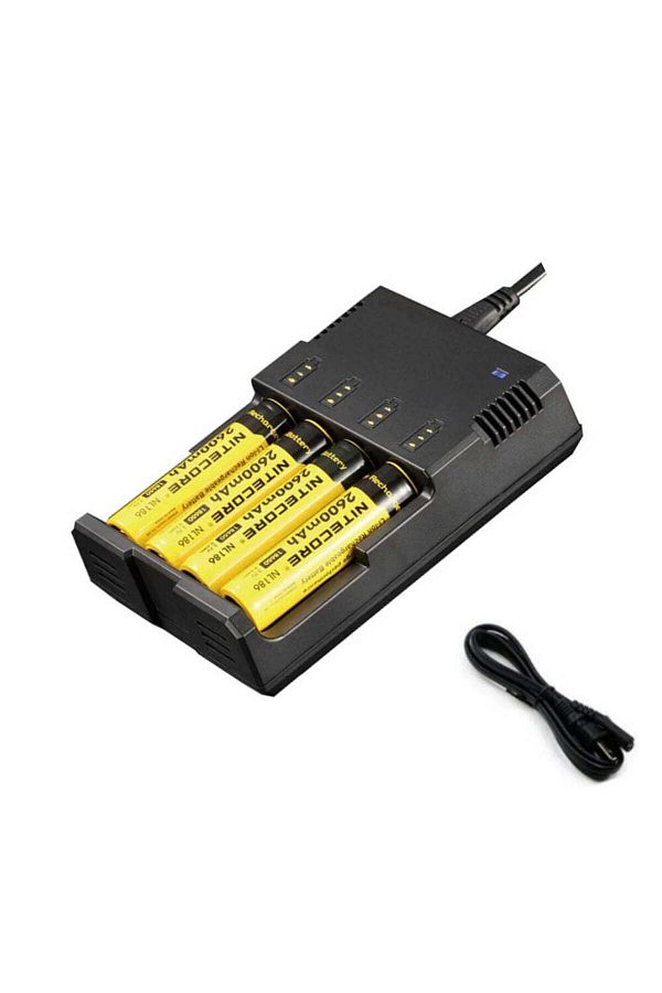 VTM-Charger for 4 Li-ion Ni-MH Ni-Cd Batteries Battery Display, Compatible with Various Models 1