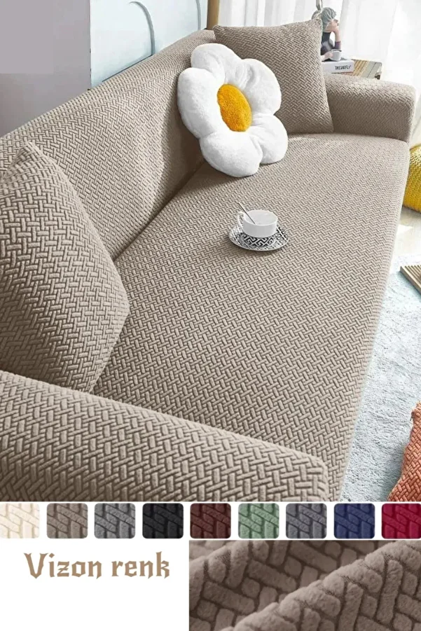 probak--Carpetă model cărămidă Jacquard 3 3 Husă de canapea elastică |   Husa scaunului elastic |   2 bucăți husă scaun 1