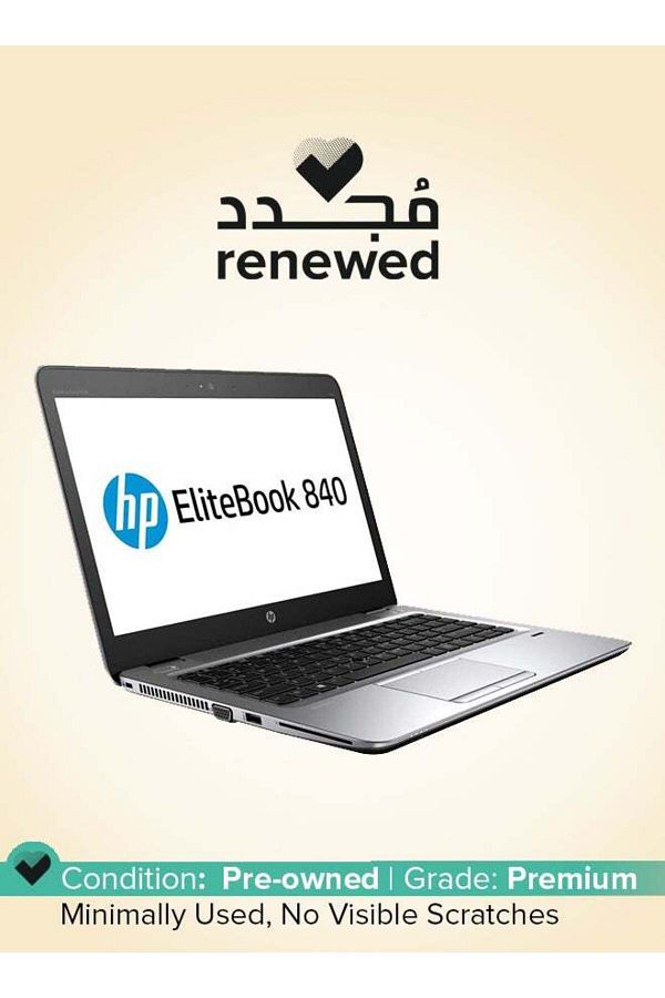 HP-مُجدَّد - جهاز كمبيوتر محمول EliteBook 840 G4 (2017) بشاشة 14 بوصة، ومعالج Intel Core i5/الجيل السابع/16 1
