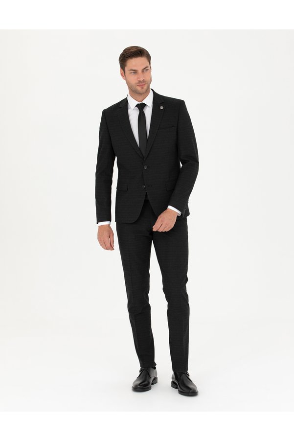 Pierre Cardin Anthracite Extra Slim Fit Suit 50278529-Vr006