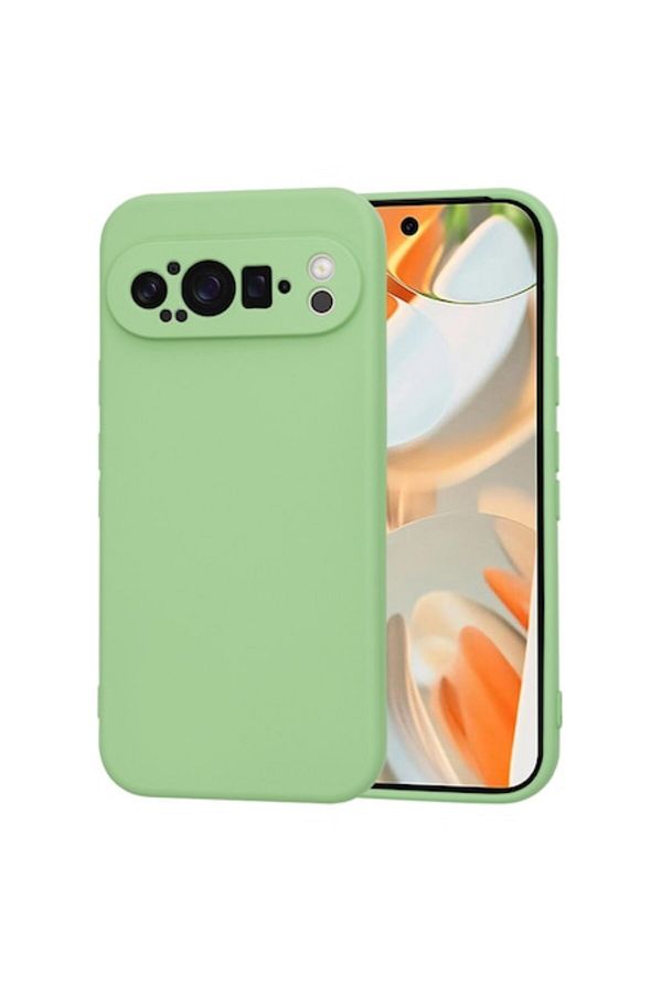 e-Eunoia Art-Protective Case for Google Pixel 9 Pro, A17, Canvas, Mint Lucky Green 1