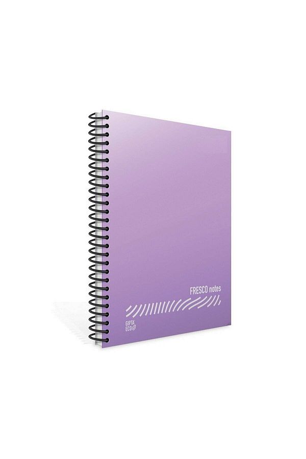 Gıpta-Fresco Spiral Plain PP Notebook A4 96 Sheets Checkered 1