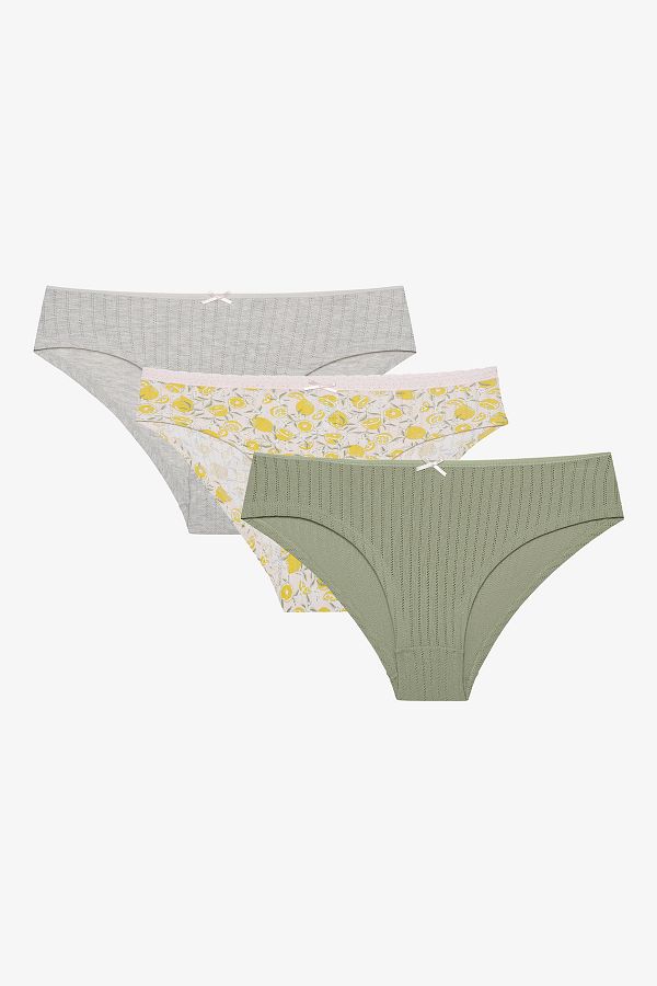 Penti-Lemon Tree 3 Pointel Multicolored Hipster Panties 1
