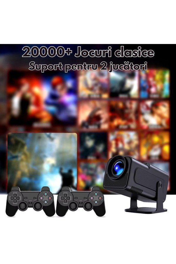 VSM-Videoprojector 4K Smart VSM with Gaming Console, Android 11, 6500 Lumens, Wi-Fi 6, Bluetooth 1