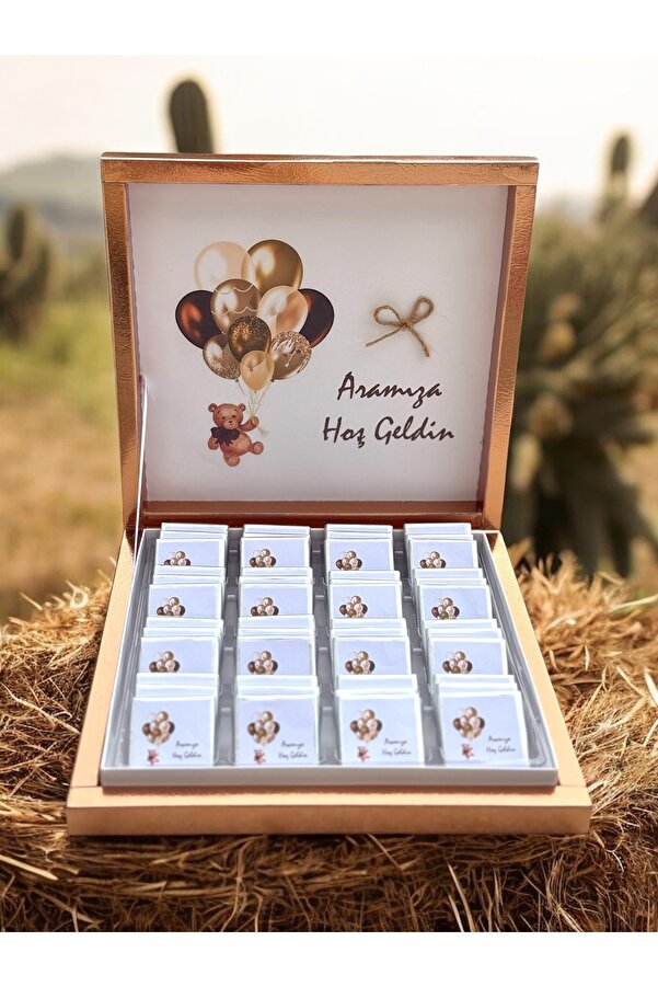 altıniz gıda (ELİTÇİKOLATA) Isme Özel Balonlu Erkek-kız Bebek Çikolatası Dogum-yaş Günü-hediyelik Çikolata