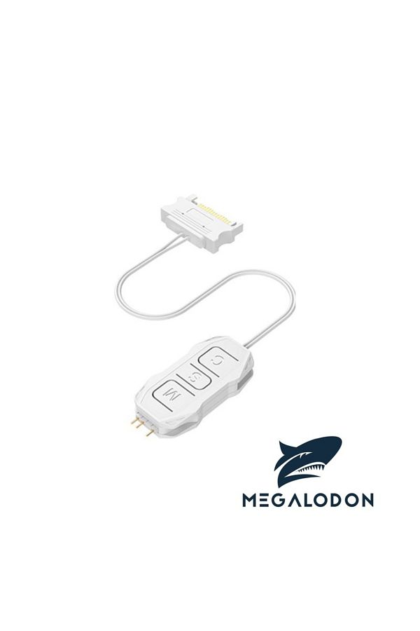 MEGALODON-وحدة تحكم ARGB 5 فولت 3 دبوس إلى كابل SATA محول ARGB وحدة تحكم RGB لون أبيض 1