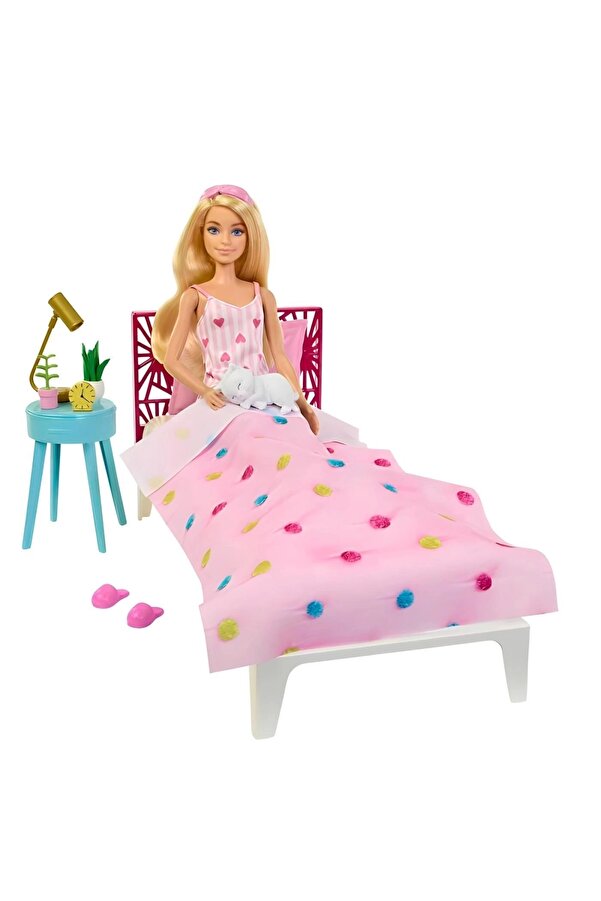 Barbie 'nin Yatak Odası Oyun Seti Barbie bebek ve yatak odası seti | Barbie® mobilyaları | HPT55