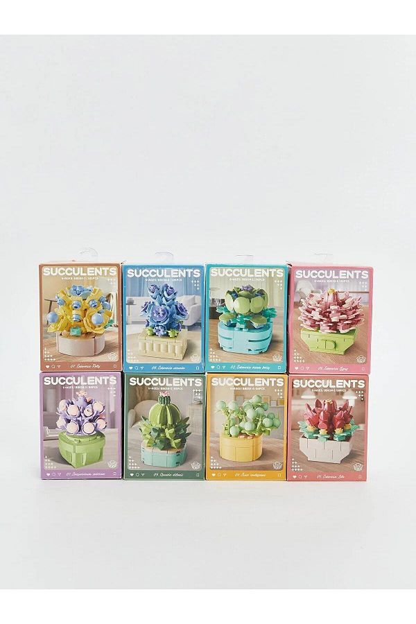 LC Waikiki-Lcw Accessories Succulent Flower Model Building Set (W5) 1