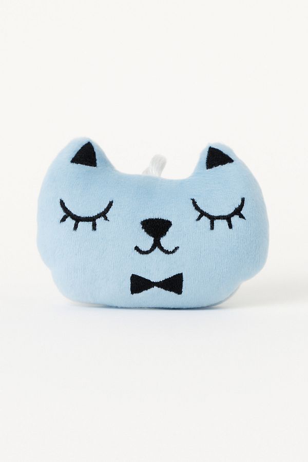 Lazy Paws-Cat Toy Interactive with Catnip and Bell, Stress Reliever, Relaxing Playmate - Blue Plush Cat 1