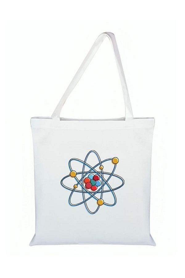 Özcan Tasarım-Physics Printed Cloth Bag - Physics Symbol Bag 1
