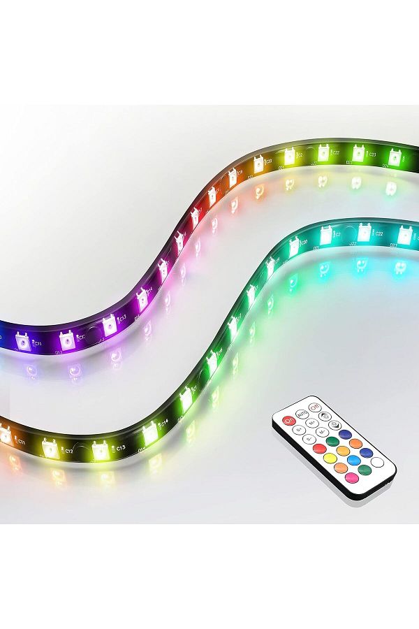 SUKILO-Addressable RGB LED Strips with Magnet for PC Case, with Remote Control - 2 Pack 40CM 1