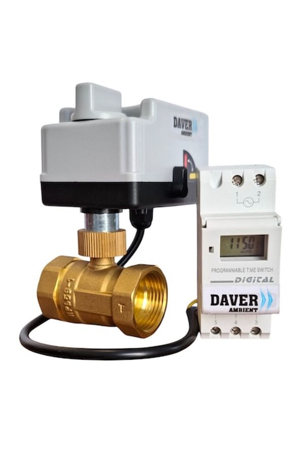 Daver-Vana 2 cai rotativa 1" cu servomotor rapid, cu control automat / manual si releu temporizator progra 1