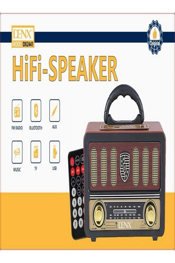 Denx-Dinx Hi-Fi Speaker and Radio DX2441 with Remote Control 1