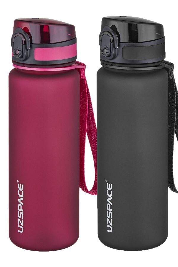 Uzspace-Set of 2 Tritan Flask 500 ml 14 Different Color Options Fiftyfifty 1
