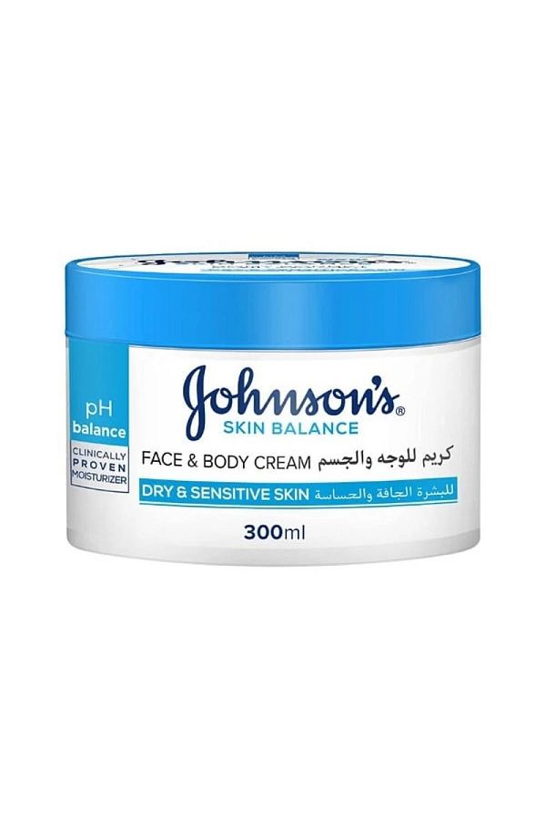 Johnson-Johnson's Moisturizing and Refreshing Body Cream for Dry and Sensitive Skin 1