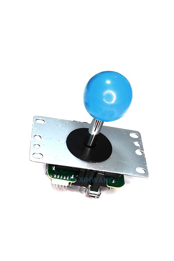Choice-Blue Copy Sanwa Joystick 8 Way Arcade Stick Battop Round Top 5Pins Connector For USB Board PC Game C 1