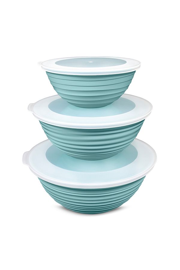 Mutfak Köşesi-Galaxy 3-Piece Covered Storage Container Set - Set of 3 3Lt 2Lt 1Lt 1