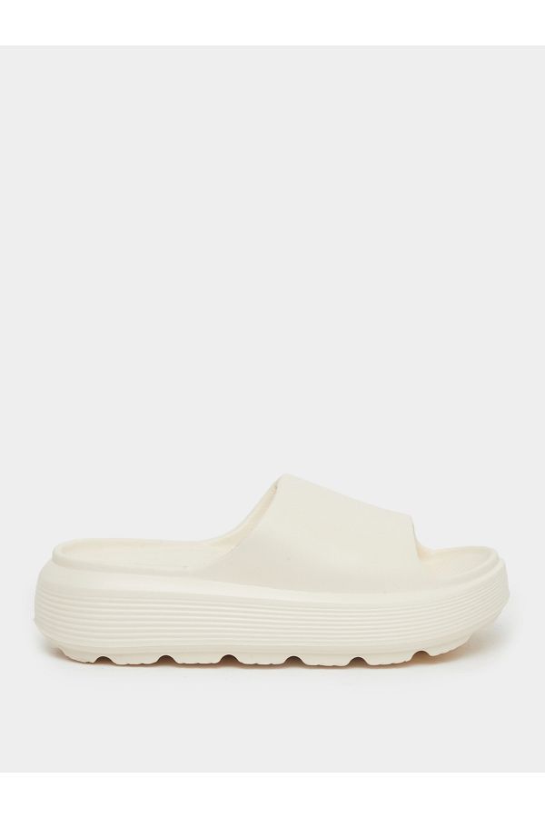 Styli-Basic Open Toe Flatform Slides 1