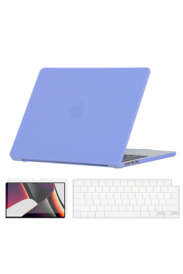 O Ozone-Rubberized Matte Case | MacBook Air 13 inch (A2681) M2 2022, (A3113) M3 2024 | Keyboard Cover | Scre 1