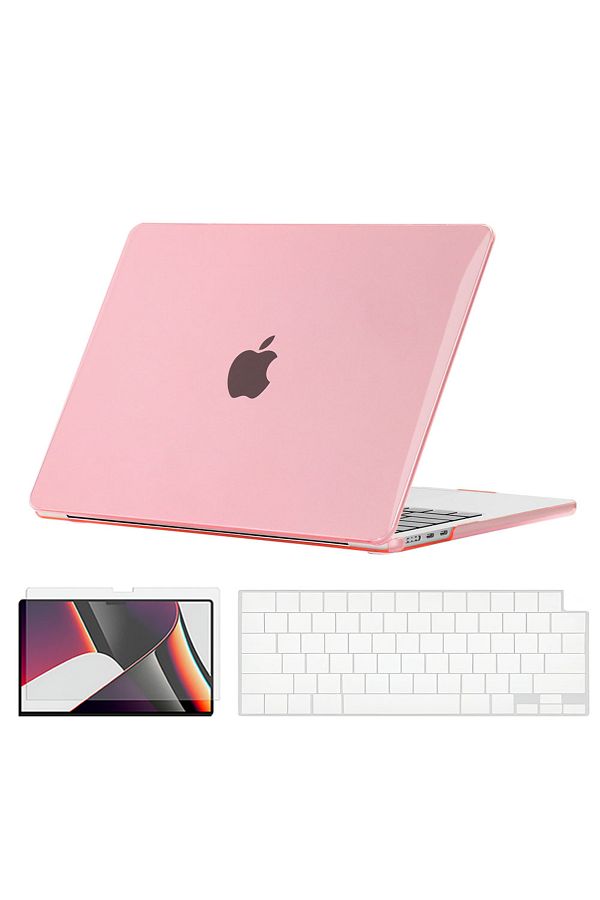 O Ozone-Slim Crystal Hard Case Combo | MacBook Air 15 inch A2941 M2 2023, A3114 M3 2024 Hard Shell Case with 1