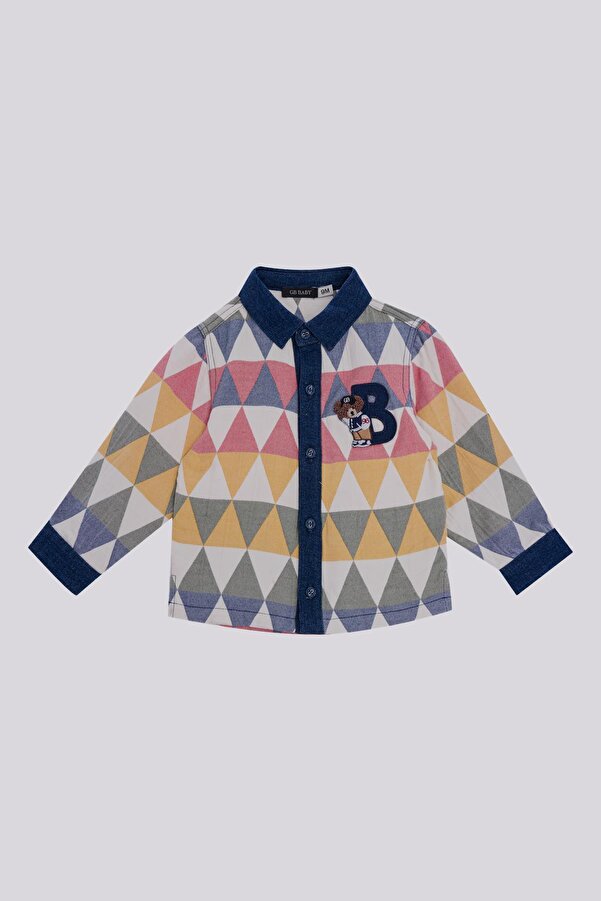 GB Baby BG Store Erkek Bebek Renkli Gömlek