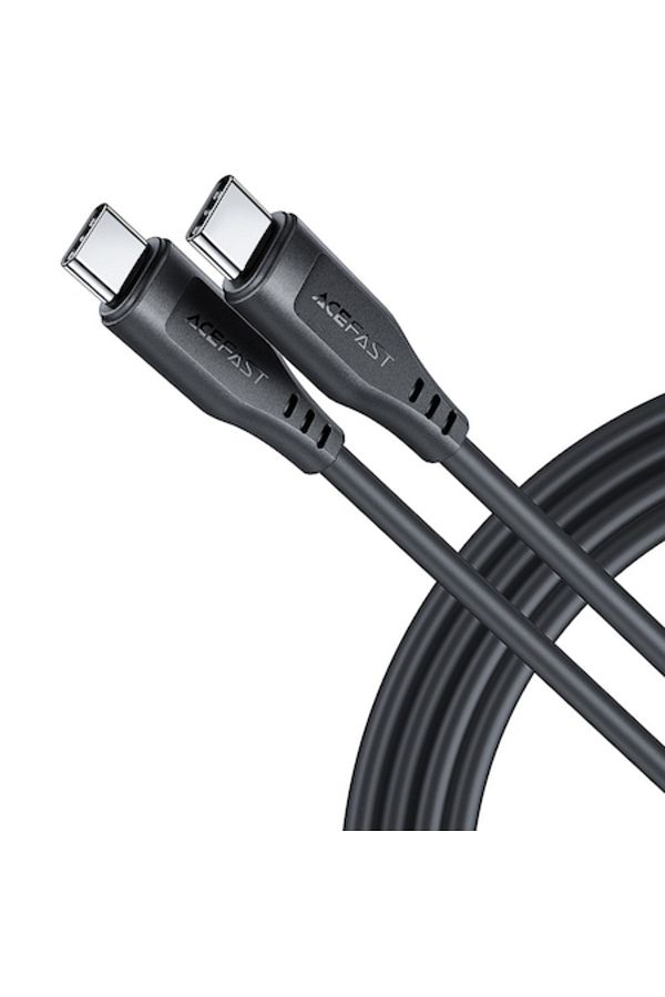 Royal-Cablu de încărcare, Tip-C la Tip-C, 60W, 3A, 1.2m, TPE, Negru 1