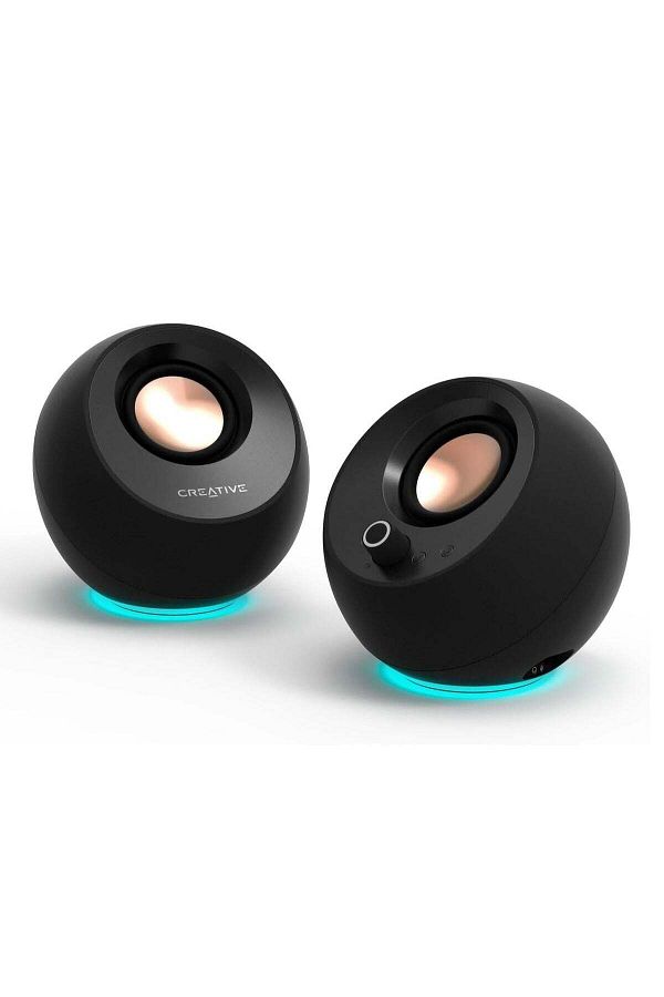CREATIVE-مكبرات صوت Pebble Pro 2.0 USB-C للكمبيوتر مع بلوتوث 5.3 وإضاءة RGB قابلة للتخصيص، الولايات المتحدة 1