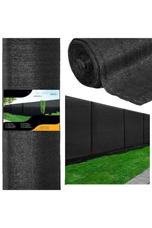 SERSIMO-Shade and privacy net for fence, 1.5m width, 50m length, 65g density, gray 1