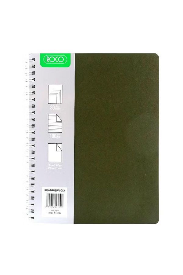 Roco-Elegance Leatherette Notebook – Medium Size (80 Sheets) 1